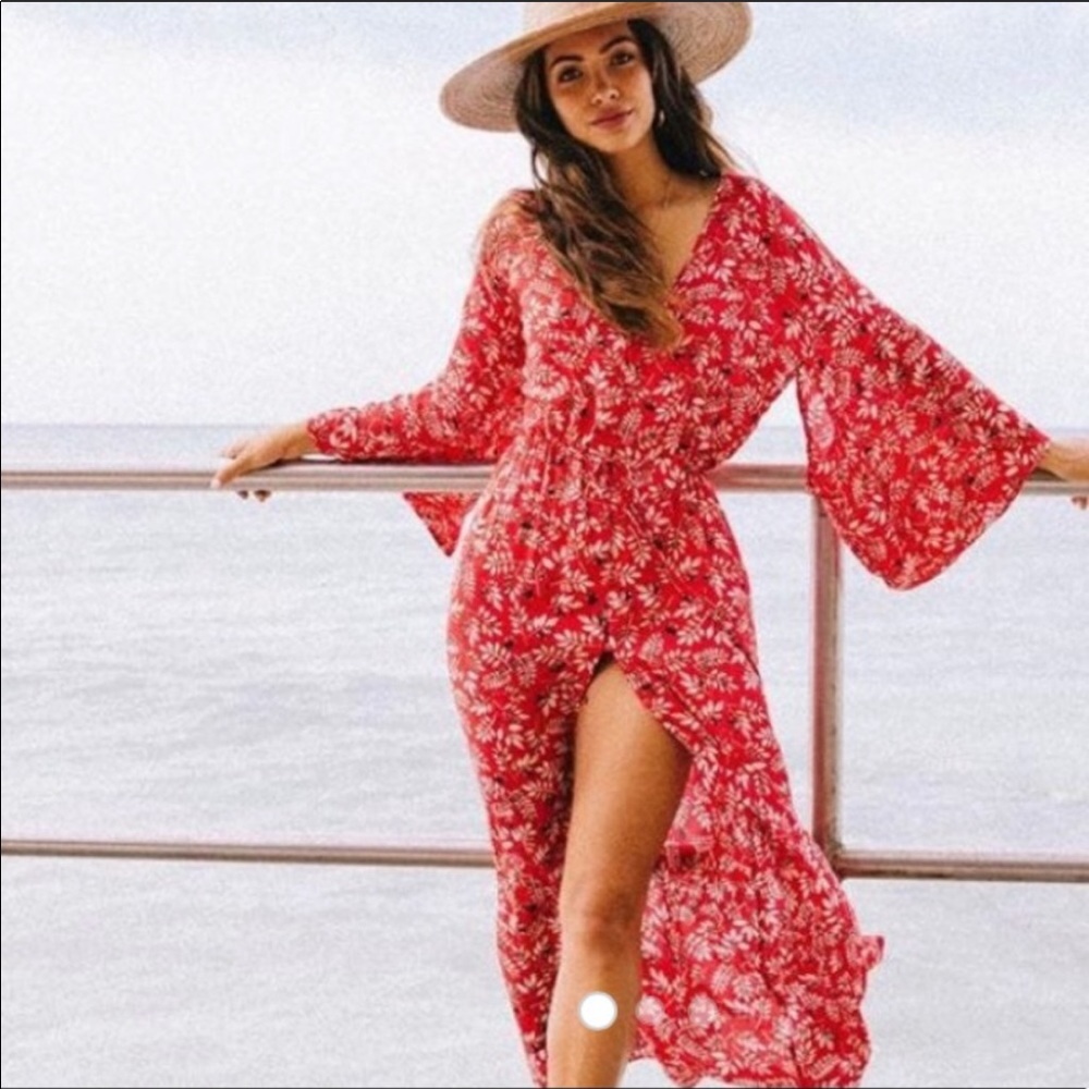 XIX Palms Kimono Dress